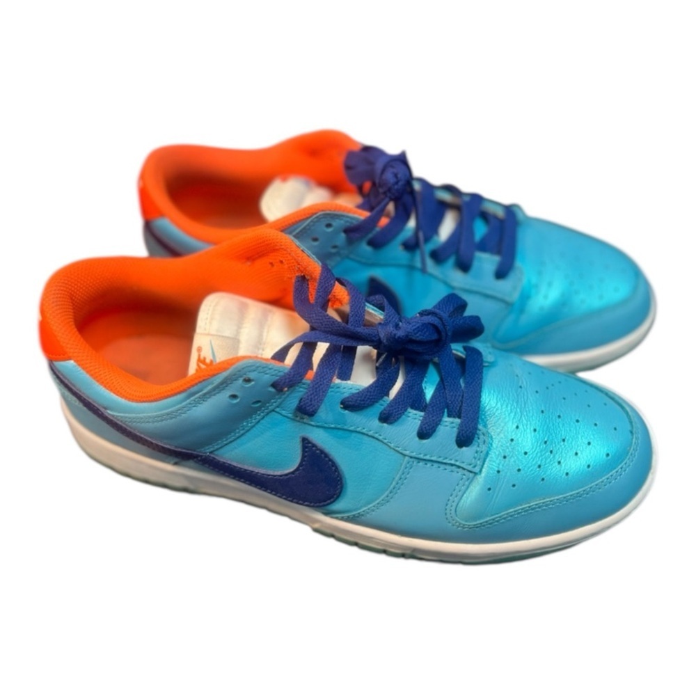Nike Dunk Low Mens Size 10 Baltic Blue Deep Royal Blue Total Orange HQ1538 416